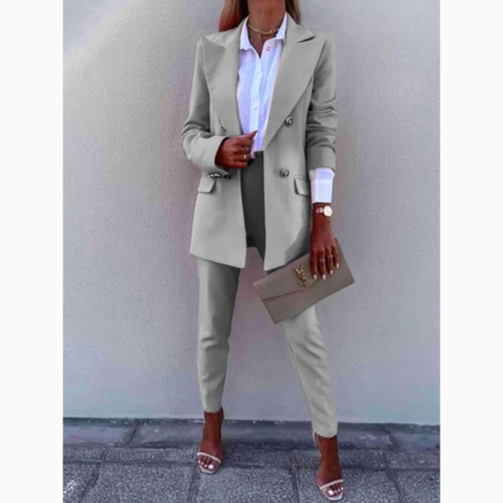 💥2 Pcs Blazer and Pants Suit Set - Picture 2 of 5